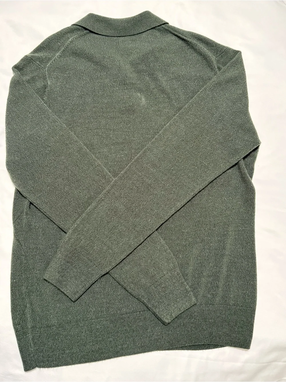 Dockers Men's Olive Green V-Neck Polo Sweater